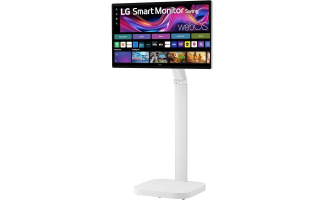 LG Swing 32U889SA – 31.5” 4K UHD IPS Touch Monitor with Adjustable Stand & Smart Features White- Swing Monitor